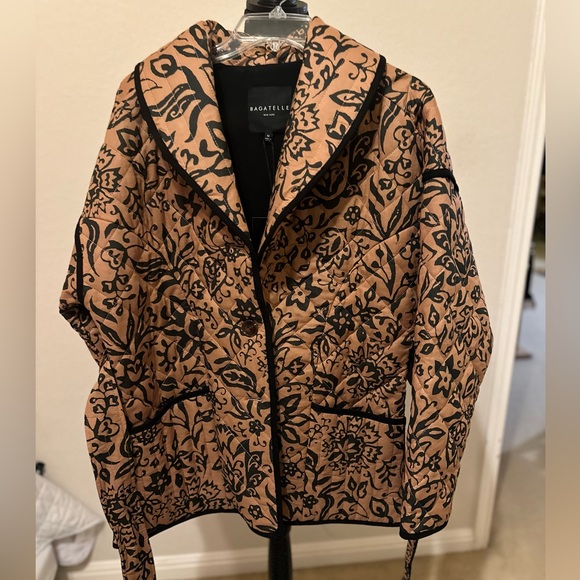 NWT Anthropologie Bagatelle Women’s Quilted Floral Jacket Nordstrom Sz M. NWT. - Picture 8 of 16